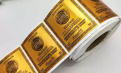 metal label